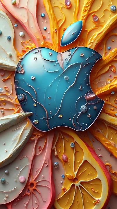 Hình trang trí táo iPhone 4K tuyệt đẹp