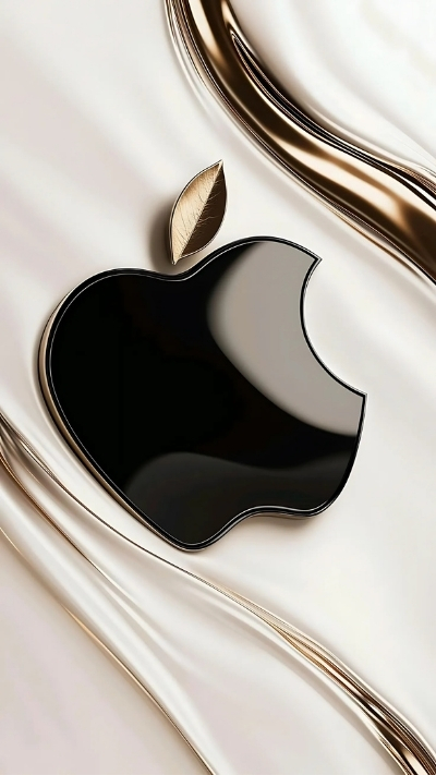 Wallpaper quả táo iPhone 4K nghệ thuật rực sáng