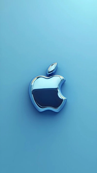 Wallpaper quả táo iPhone 4K tối giản trong trẻo