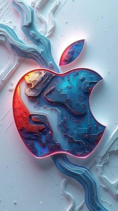 Wallpaper táo iPhone 4K nghệ thuật mới lạ