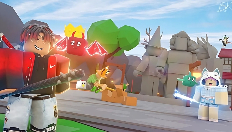 Hình nền Roblox máy tính nữ