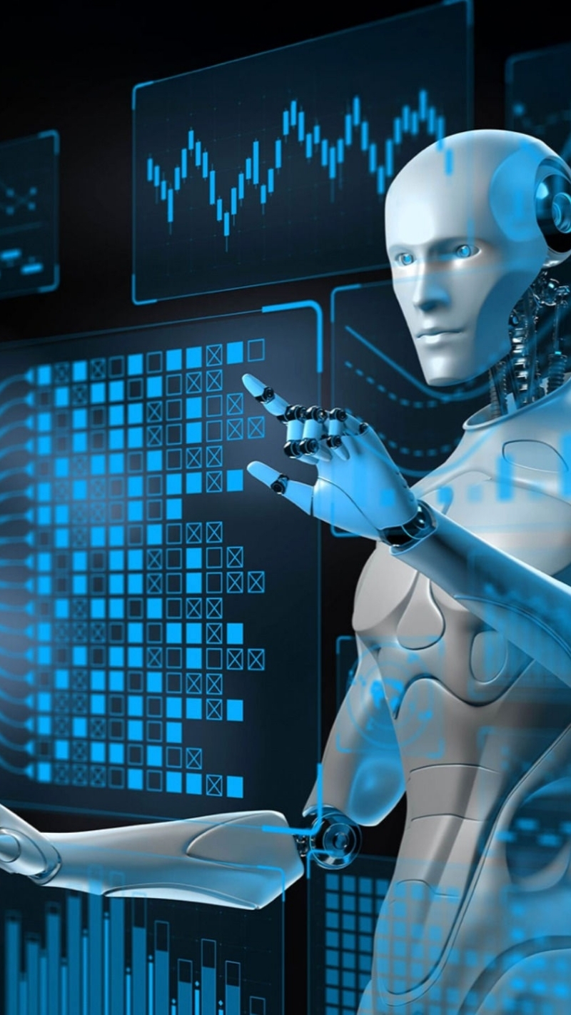 ảnh nền robot ai công nghệ