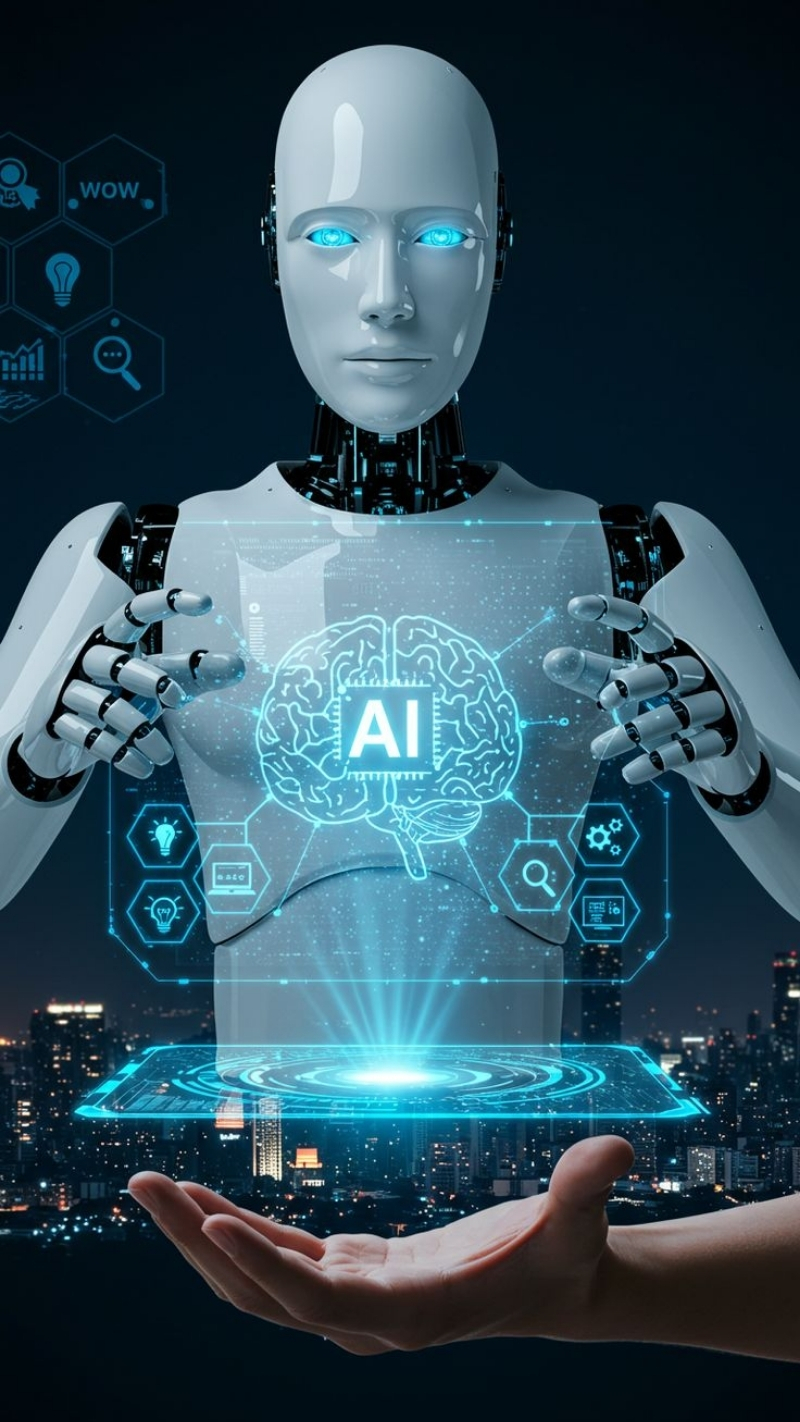 hình nền robot ai thông minh