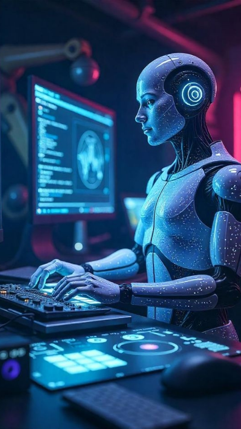 tải ngay ảnh nền robot ai siêu thông minh
