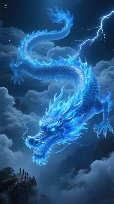 ảnh nền rồng xanh cho điện thoại