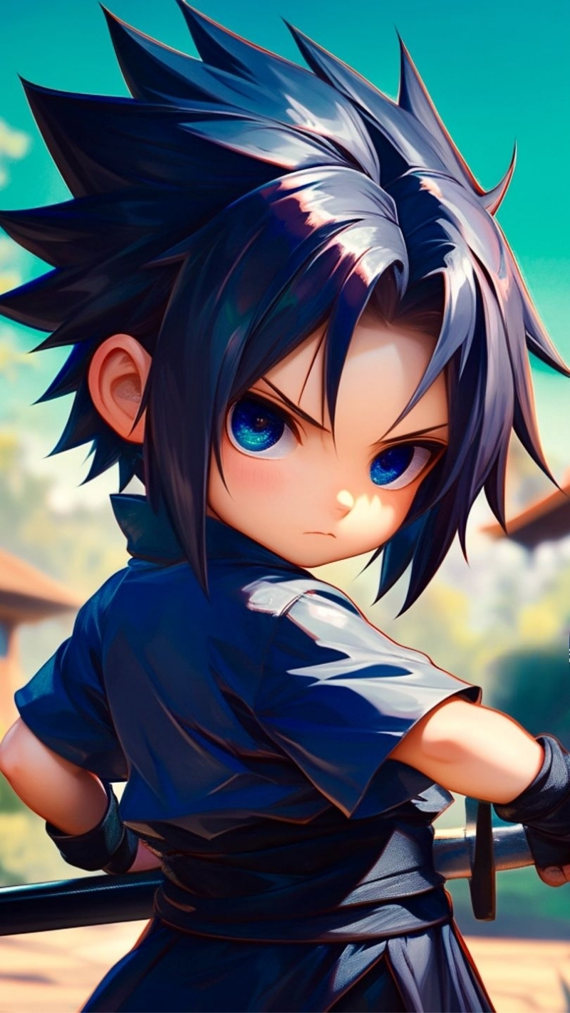 ảnh nền sasuke chibi đáng yêu