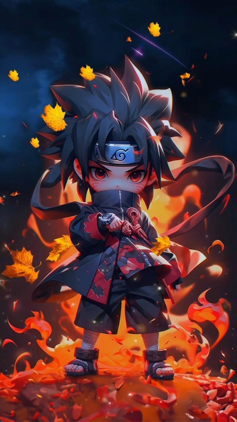 ảnh nền sasuke chibi ngộ nghĩnh