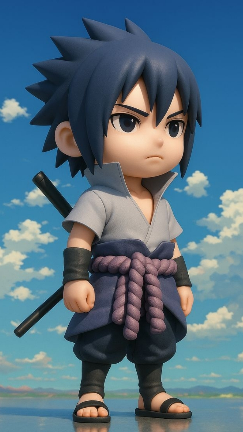 ảnh nền sasuke chibi vui nhộn