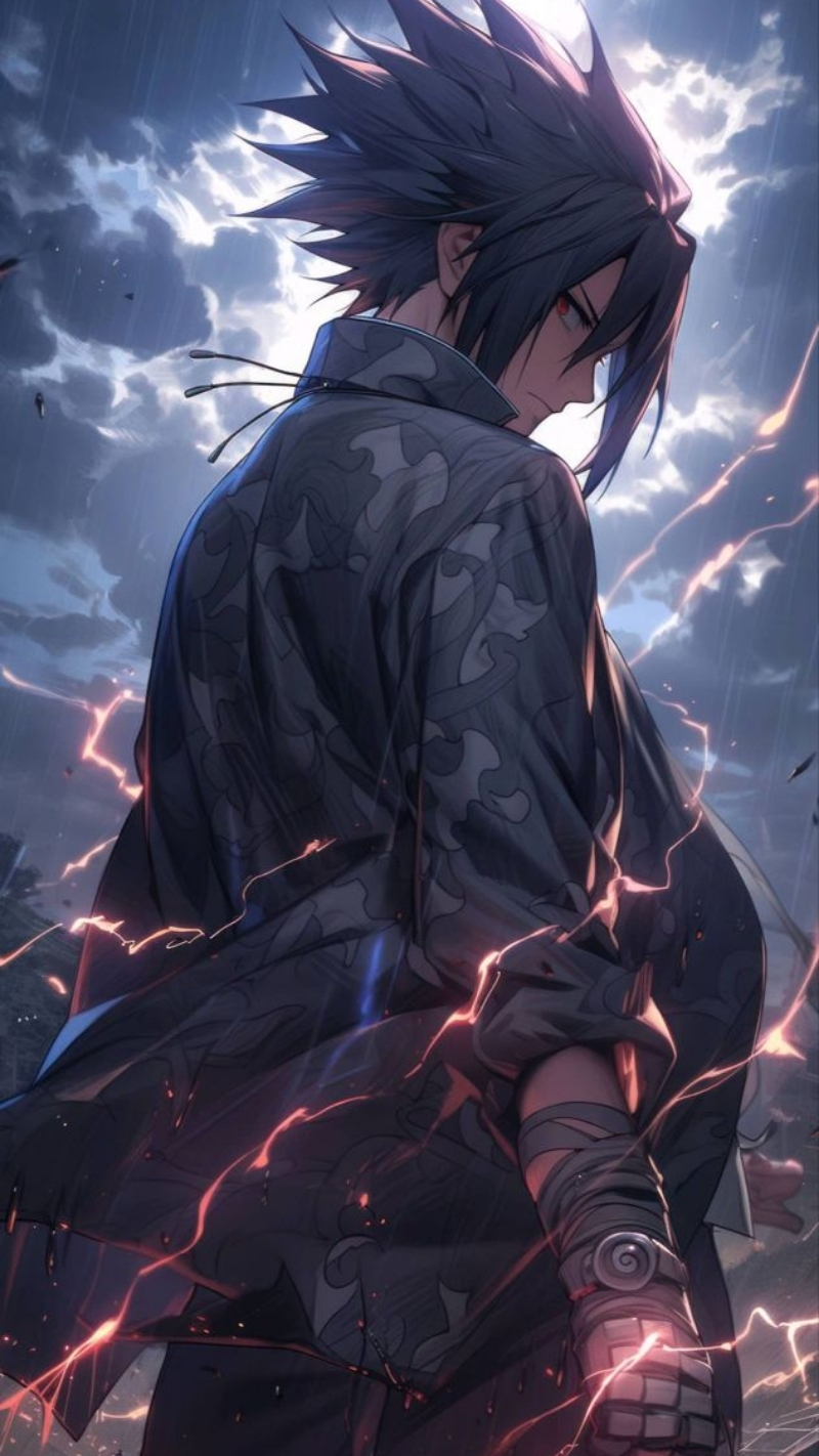 ảnh nền sasuke fanart sáng tạo