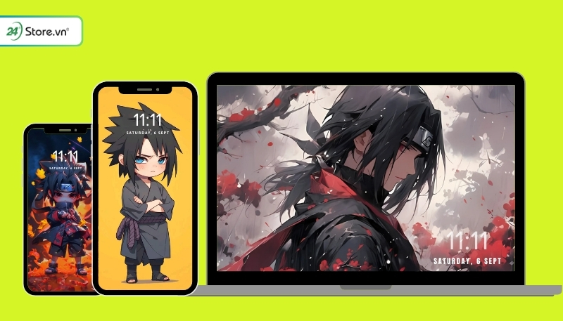 ảnh nền sasuke máy tính điện thoại