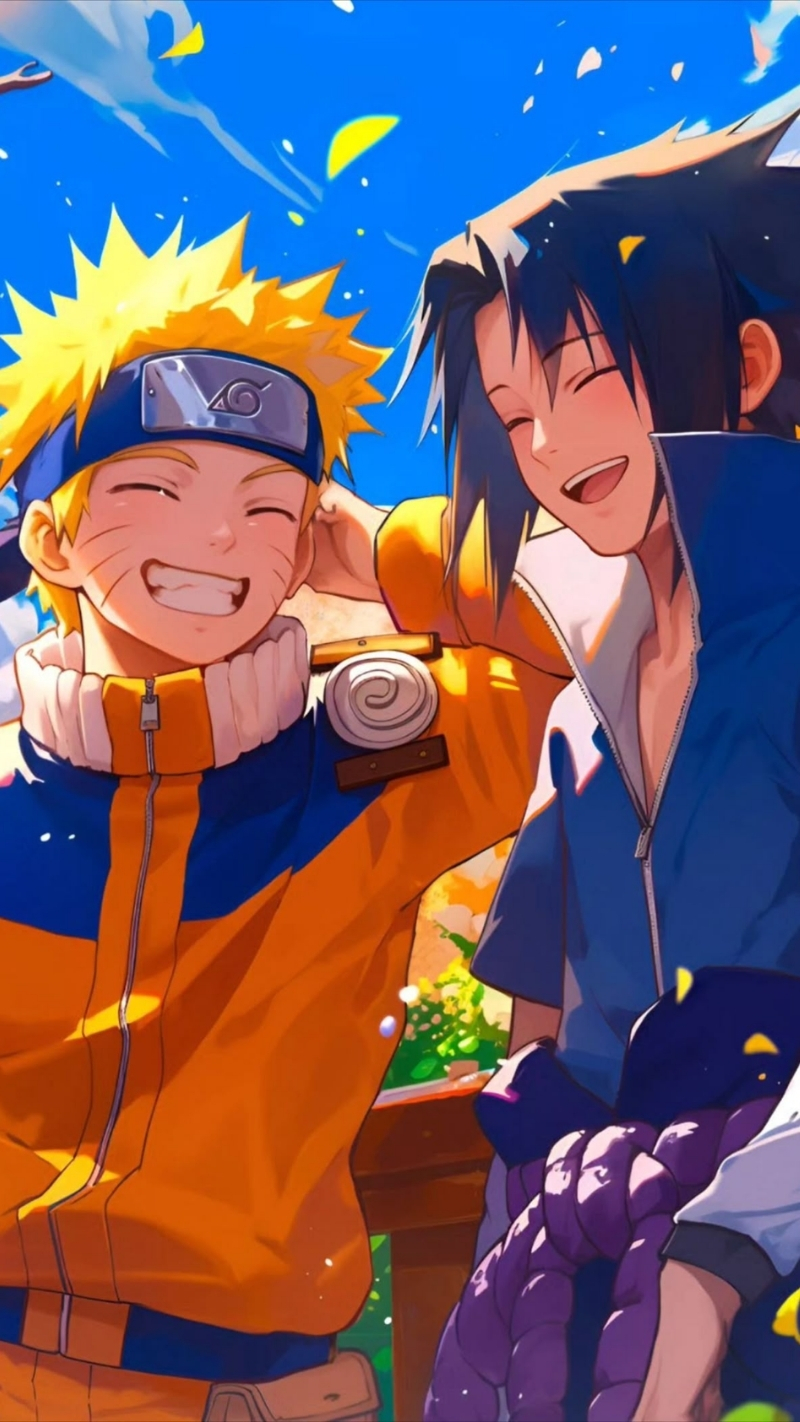 ảnh nền sasuke và naruto tương trợ