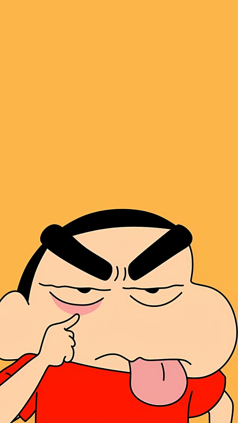 Hình nền cu Shin bựa cho điện thoại