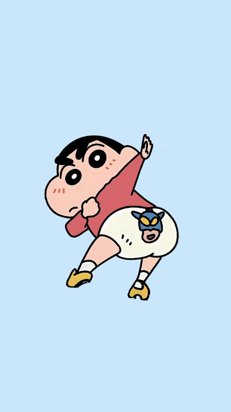 Hình nền cu Shin cute khoe mông