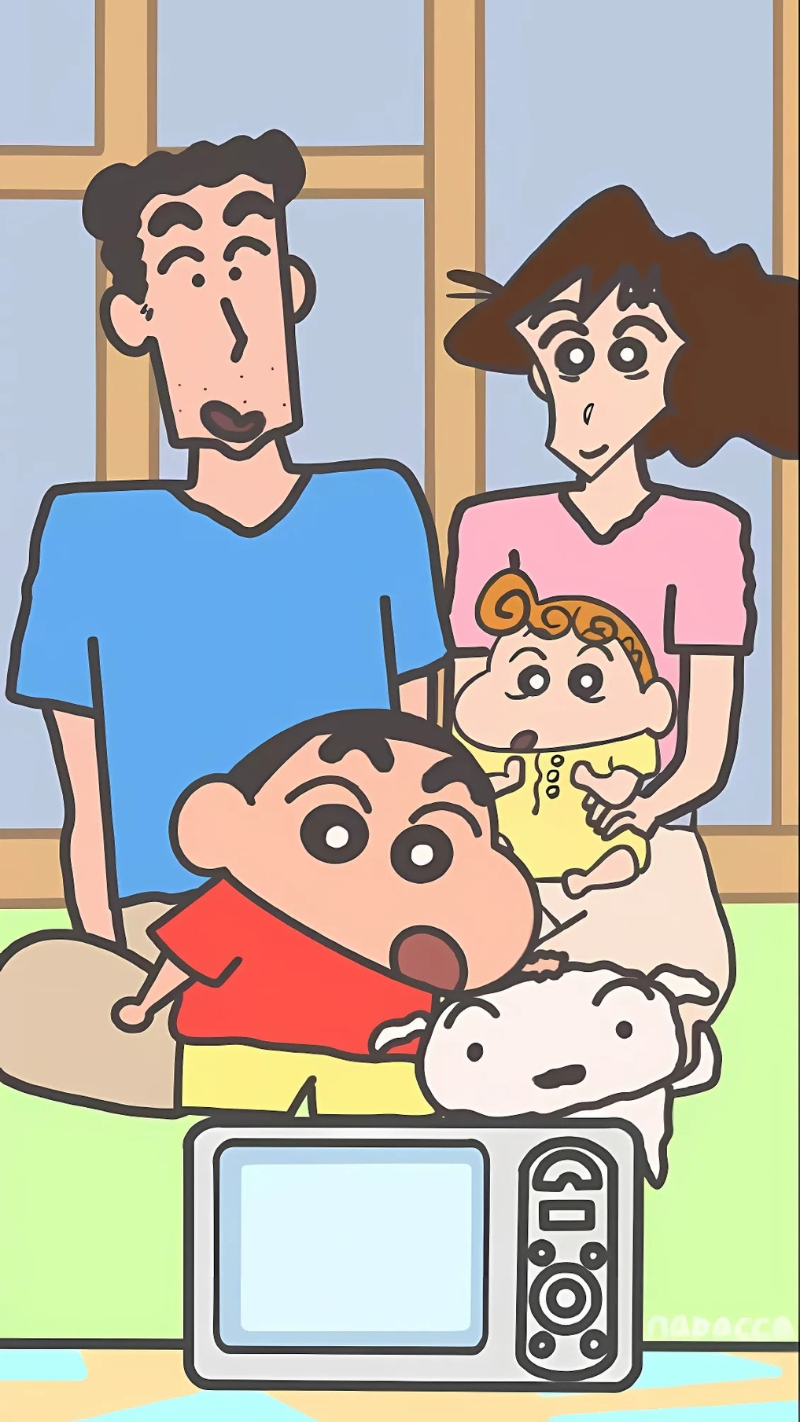 Hình nền điện thoại gia đình Shin