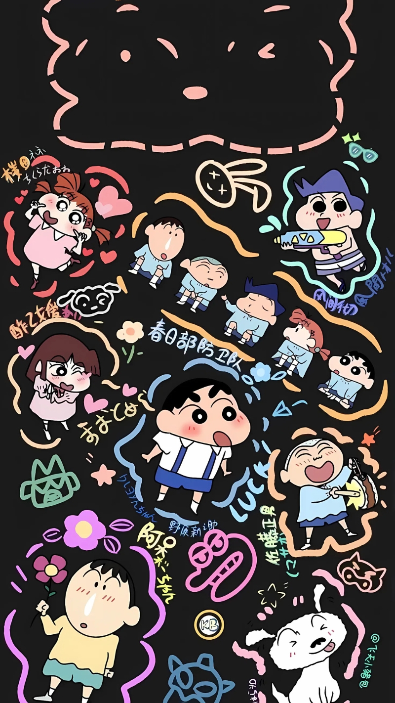 Hình nền điện thoại Shin Cậu Bé Bút Chì