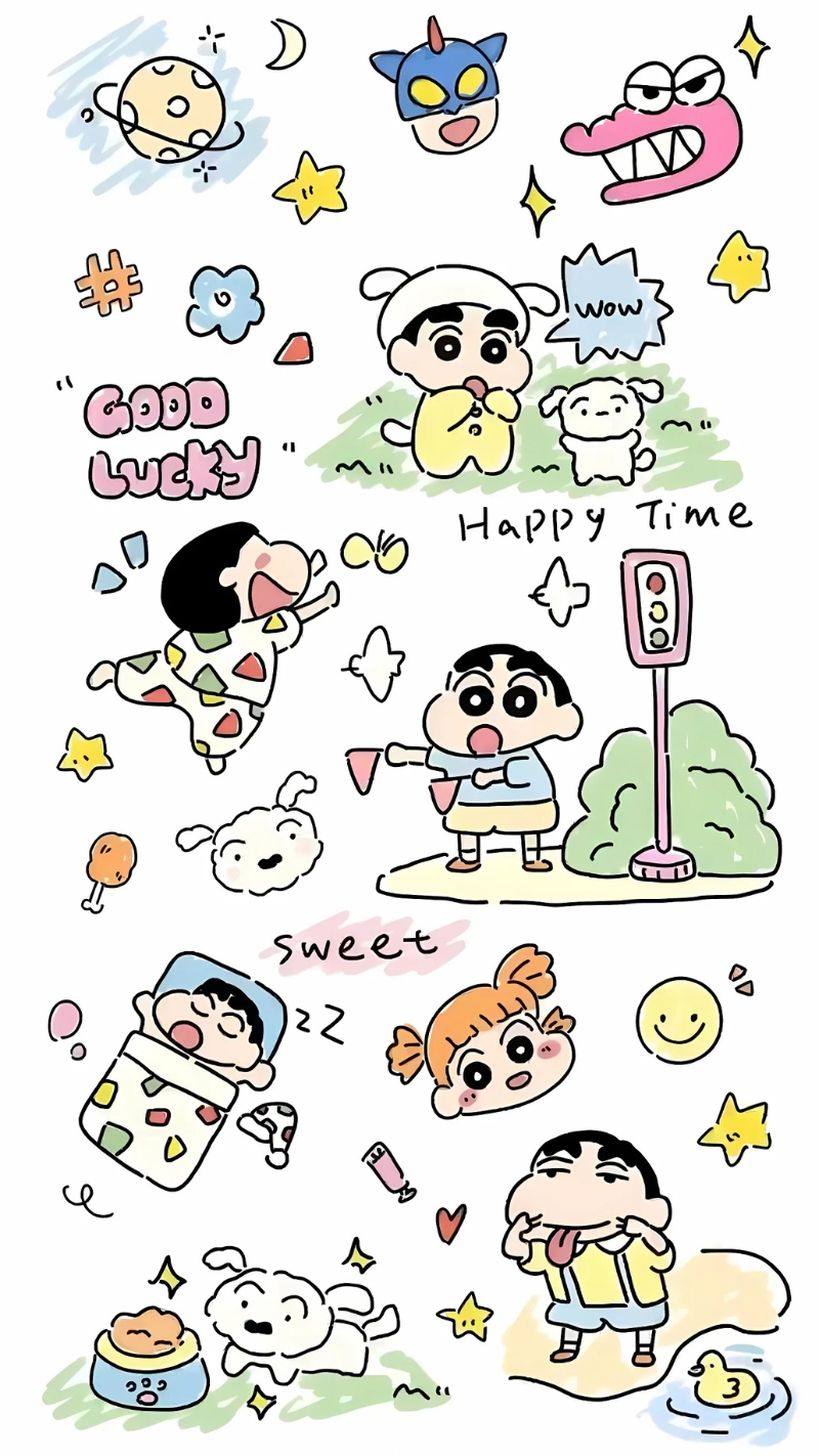 Hình nền điện thoại Shin đáng yêu