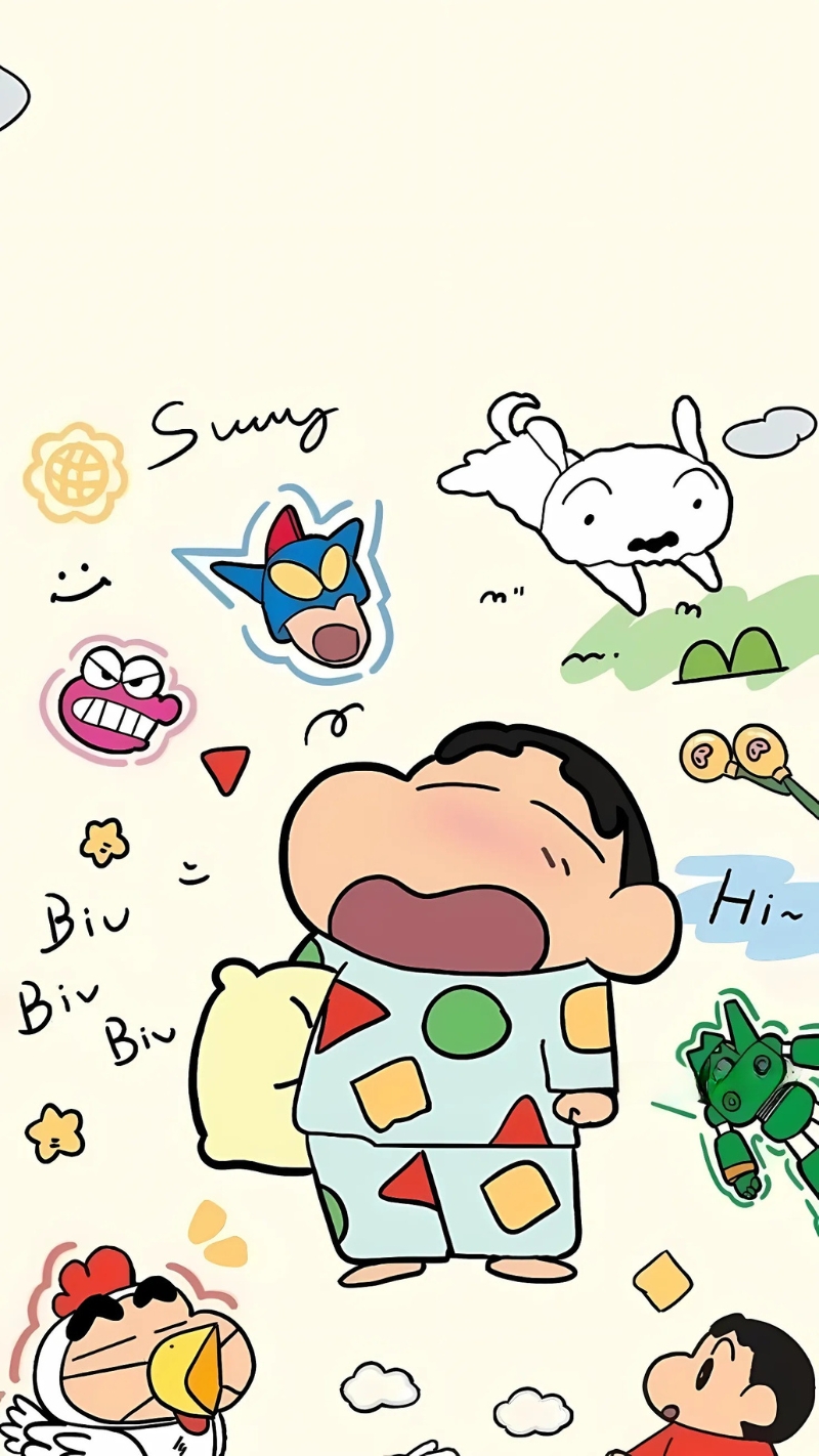 Hình nền Shin Cậu Bé Bút Chì dễ thương