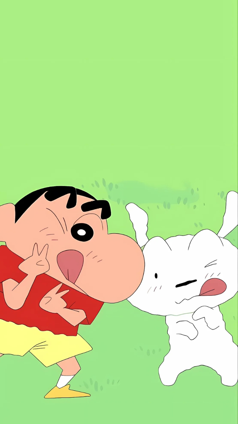 Hình nền Shin và Bạch Tuyết đi chơi