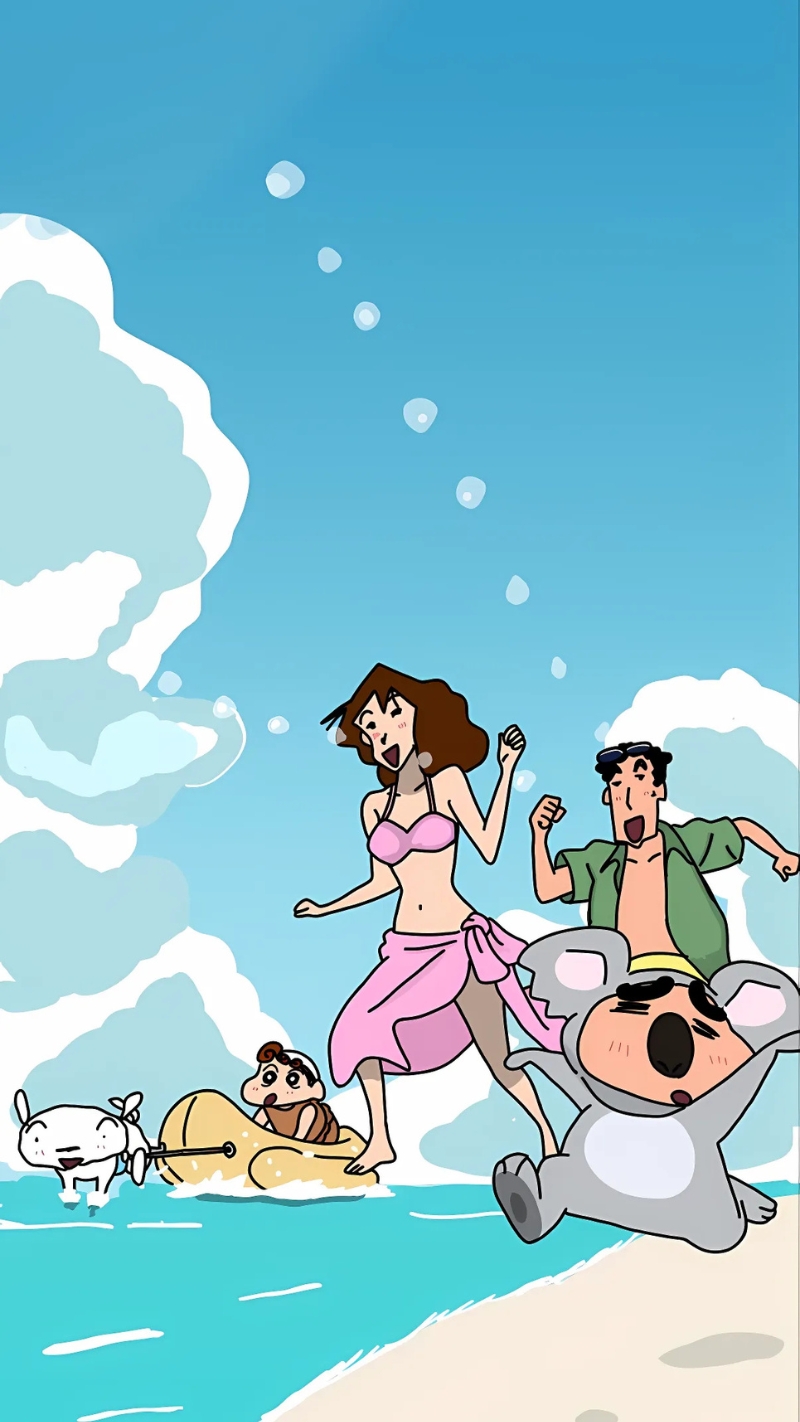 Hình nền Shin và gia đình Shin