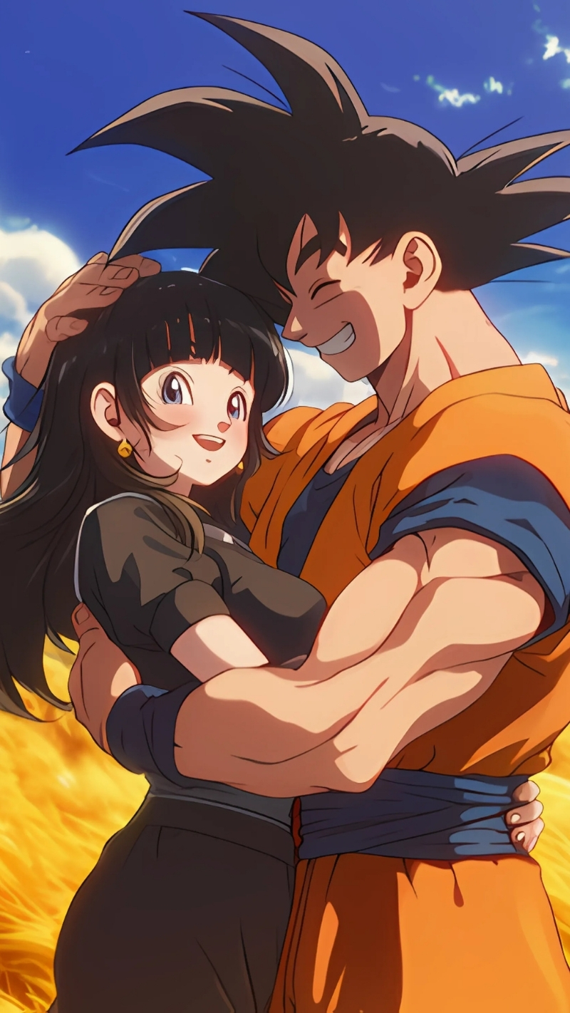 Ảnh nền couple Songoku cho PC