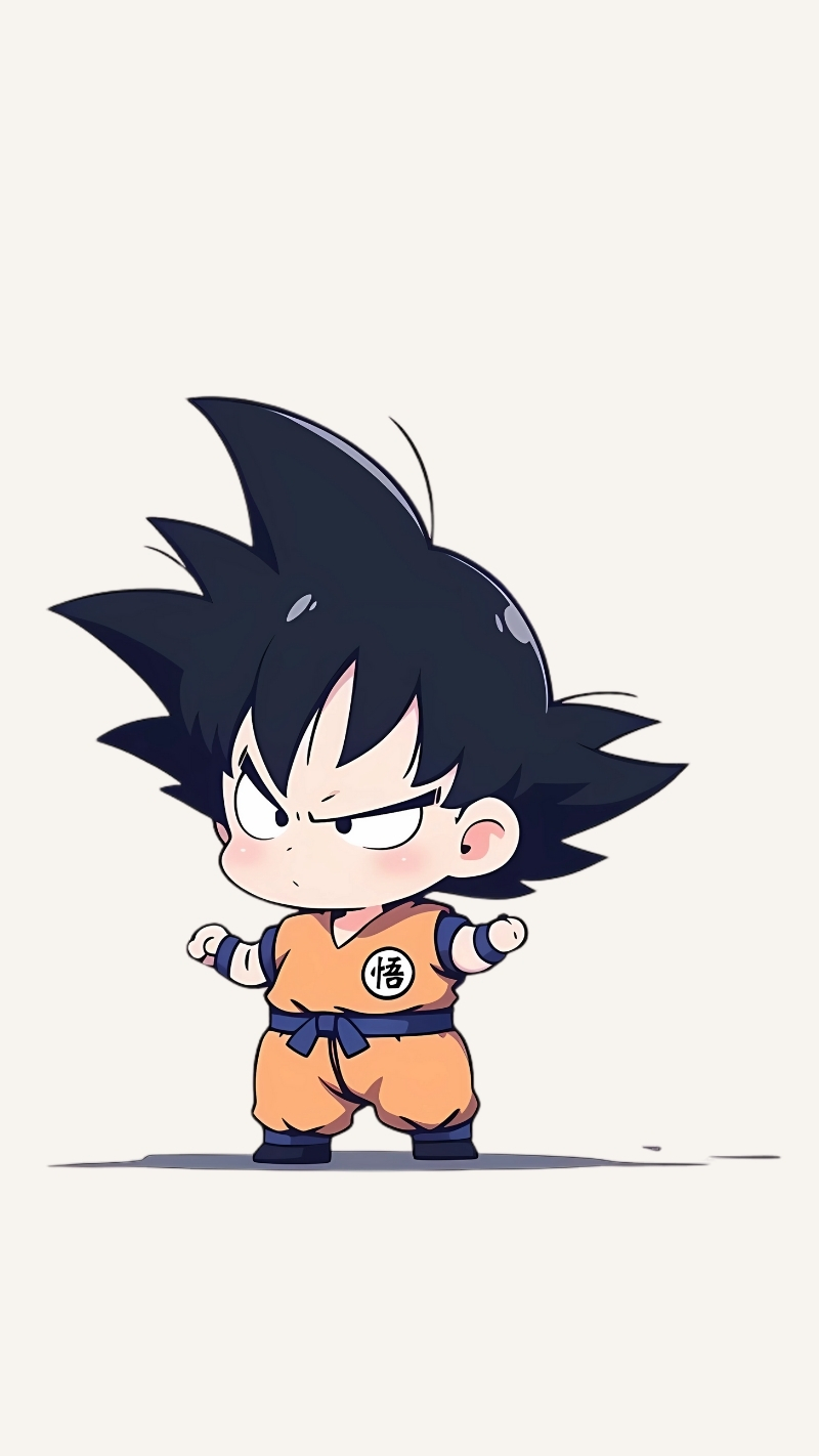 Ảnh nền Songoku anime chibi dễ thương