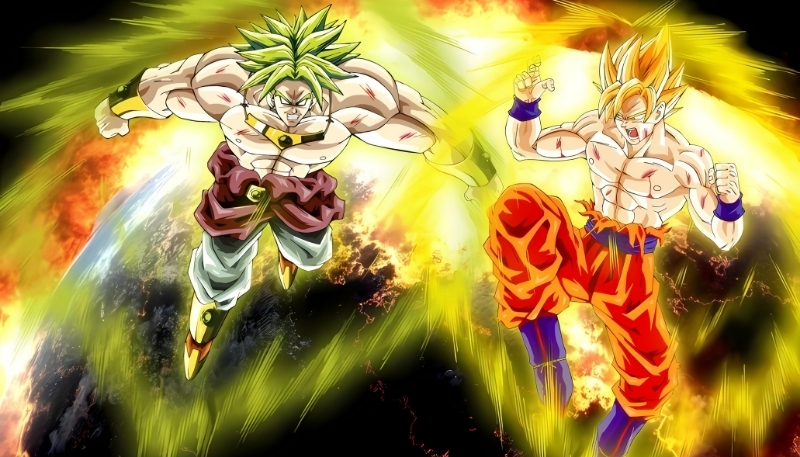 Ảnh nền Songoku chiến đấu siêu chất