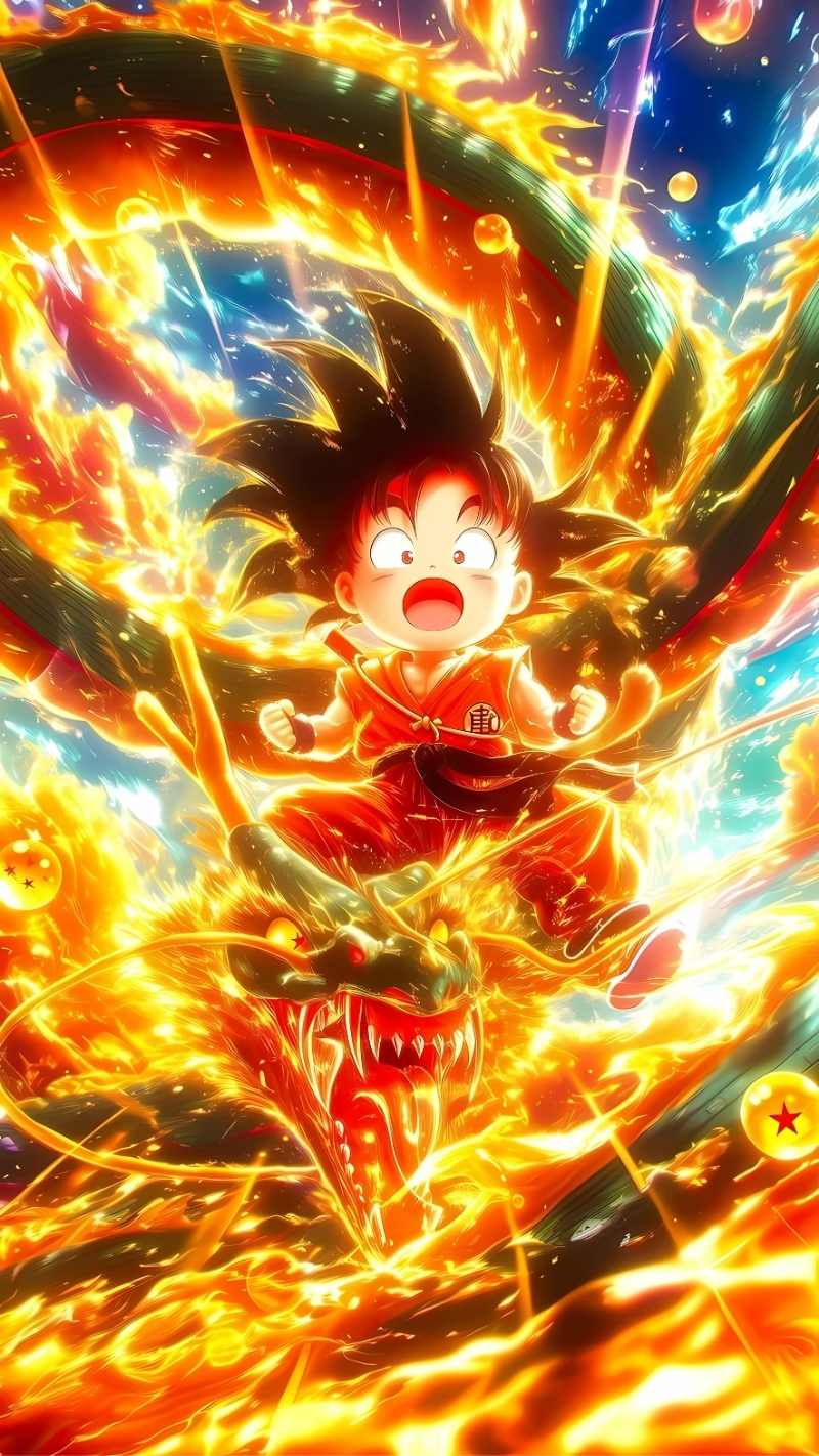 Ảnh nền Songoku nhí cute dễ thương