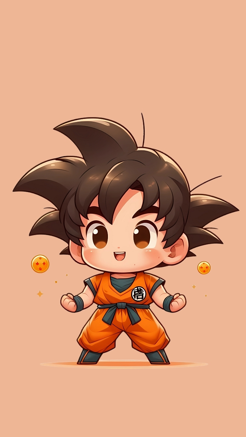 Bộ sưu tập hình nền Songoku anime chibi