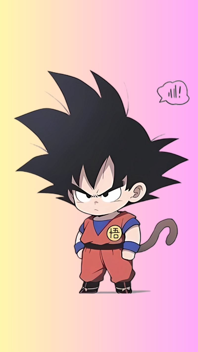 Hình nền Songoku anime chibi cho iPhone