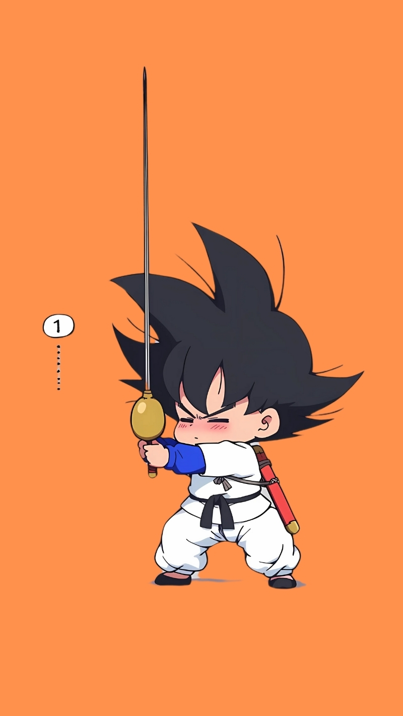 Hình nền Songoku chibi anime dễ thương Full HD