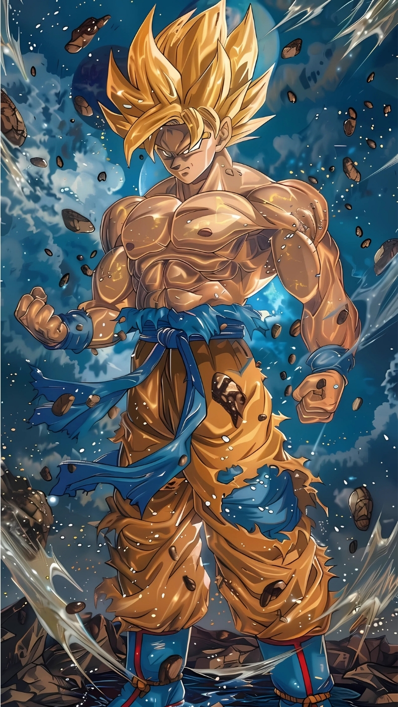 Hình nền Songoku máy tính nộ