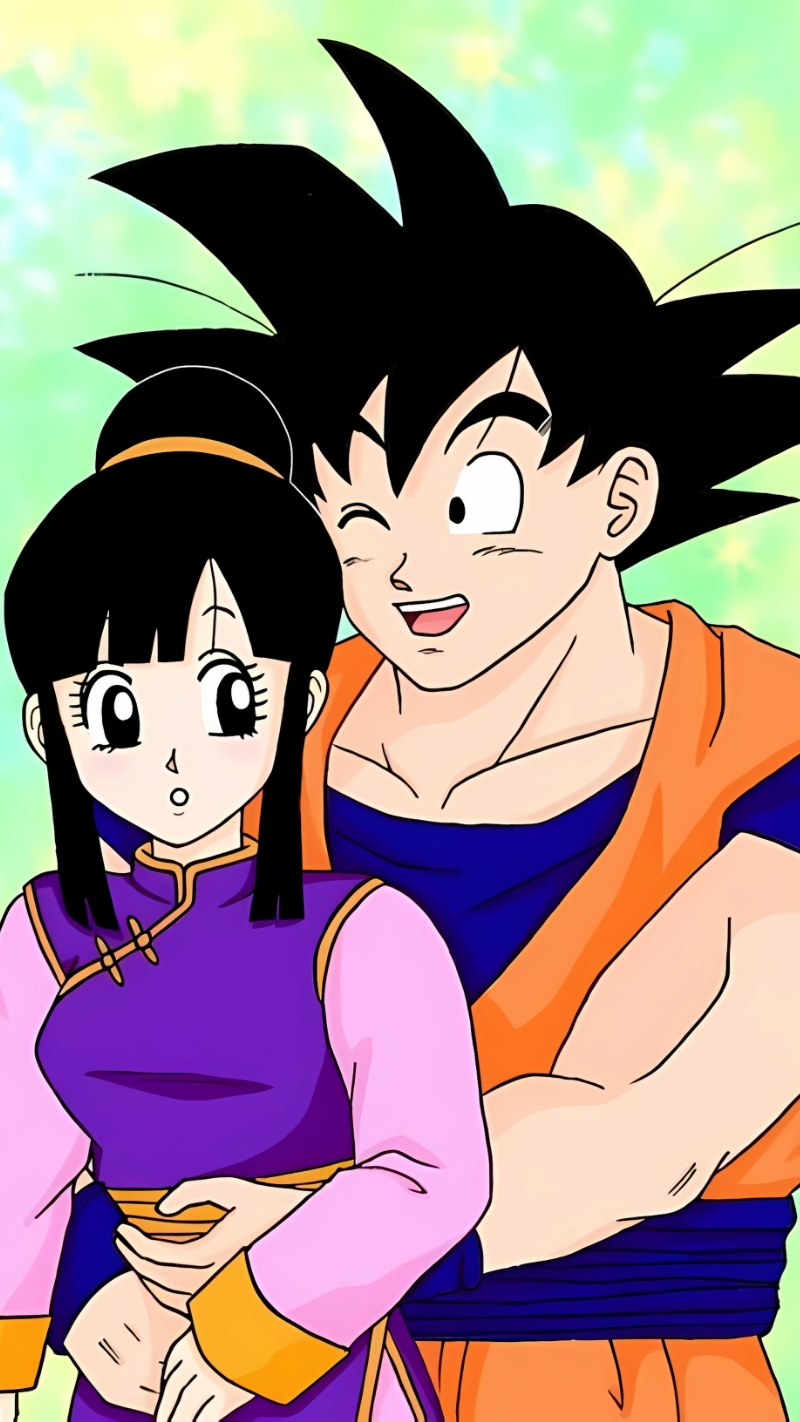 Wallpaper couple Songoku cho smartphone
