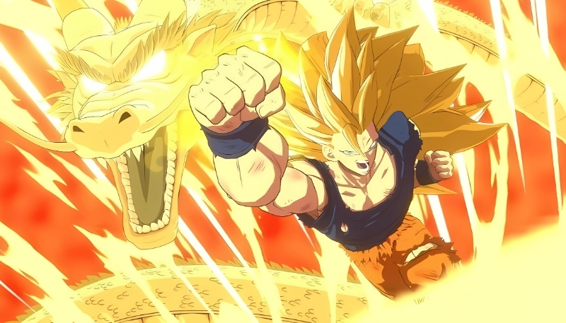 Wallpaper Songoku biến hình anime