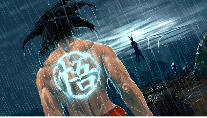 Wallpaper Songoku chiến đấu Full HD