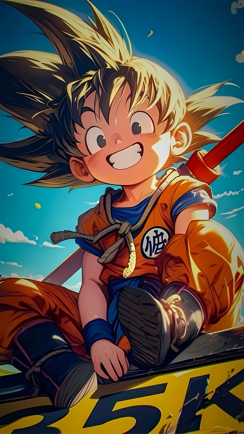 Wallpaper Songoku cute nhất phiên bản nhí