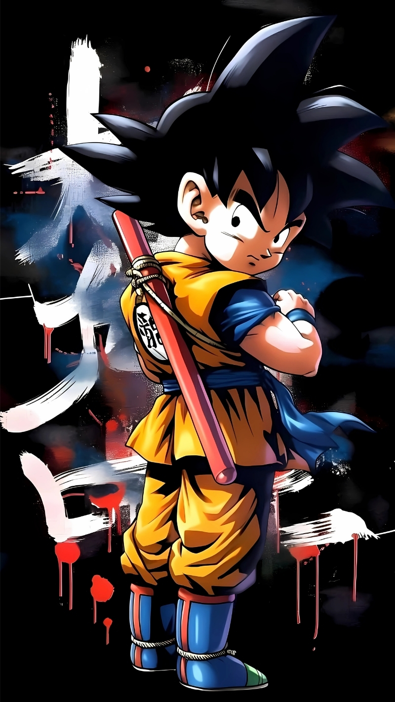 Wallpaper Songoku cute phiên bản nhí Full HD