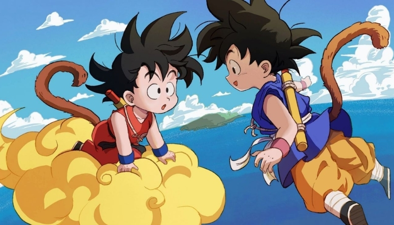 Wallpaper Songoku đáng yêu 4K