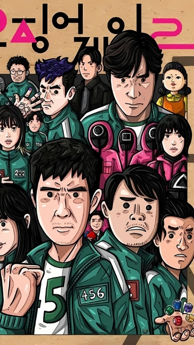 Ảnh nền 4K Squid Game chất lượng cao