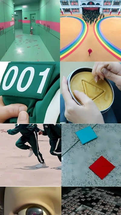 Ảnh nền nghệ thuật nổi bật Squid Game