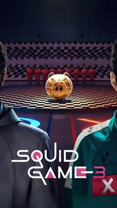Ảnh nền Squid Game phong cách nghệ thuật độc đáo