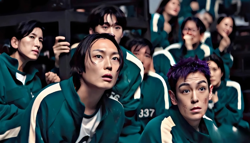 Giao diện nền Squid Game đẹp cho máy tính cá nhân