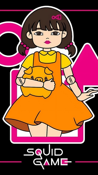 hình nền búp bê Squid Game