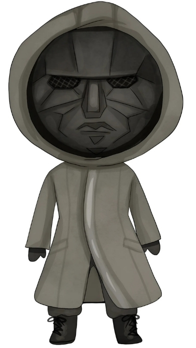 Hình nền điện thoại Squid Game chibi cute đẹp ấn tượng