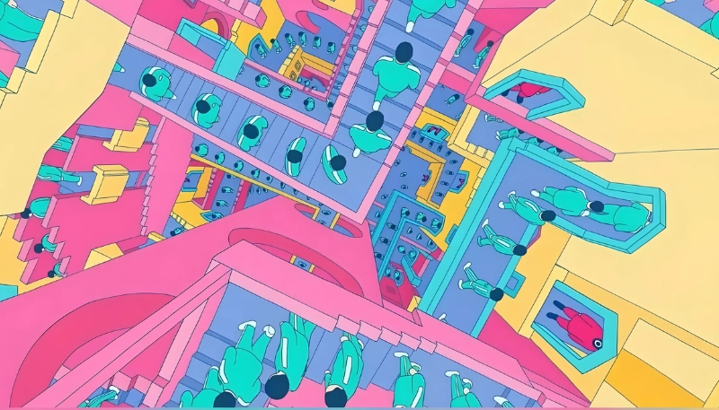 Hình nền máy tính Squid Game chibi ngộ nghĩnh