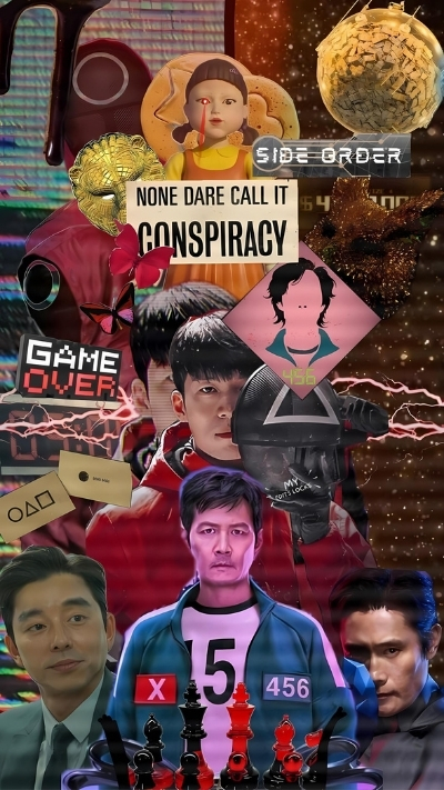 Hình nền Squid Game nghệ thuật ấn tượng