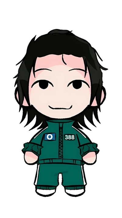 Mẫu nền Squid Game chibi cute cho điện thoại đẹp