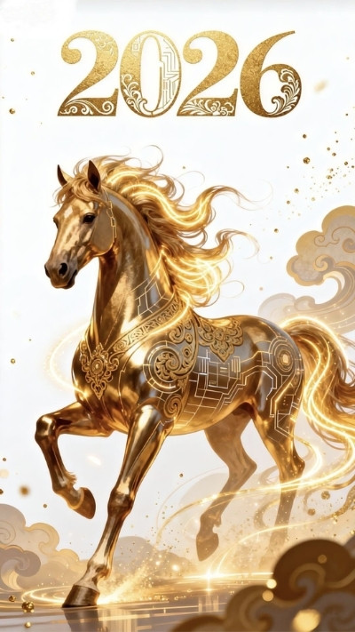 ảnh nền con ngựa 2026 mạnh mẽ