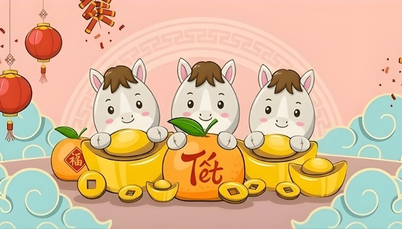 anh nen tet chibi hồn nhiên