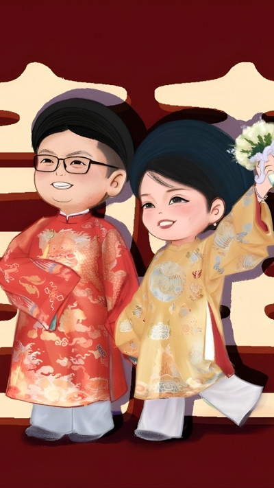 ảnh tết cặp đôi tết yêu kiều