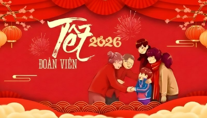 ảnh tết gia đình sum vầy viên mãn